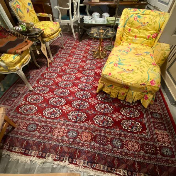 Red Bokara Rug 7'9" x 11'