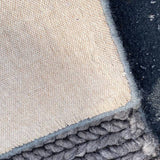 Restoration Hardware Grey Chunky Braided Wool Rug 6' x 9'