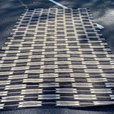 Jutland Black and White Arrow Woven Rug 6' x '9'