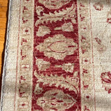 Beige and Red Persian Rug 6'2" x 8'4"