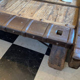Rustic Wood & Metal Coffee Table