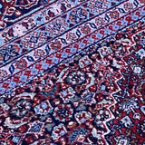 Red Persian Rug with Hexagon Central Medallion 9' x 12'