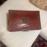 red Chinese lacquer box