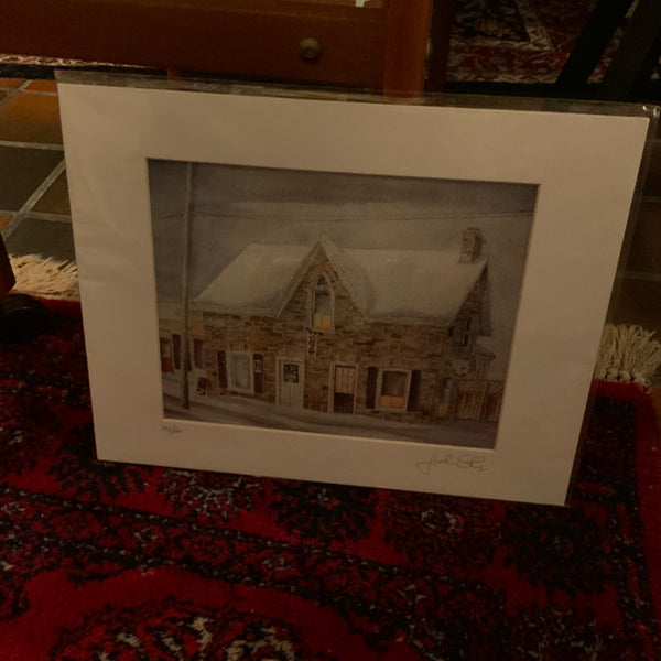 water color painting signed by John Shea