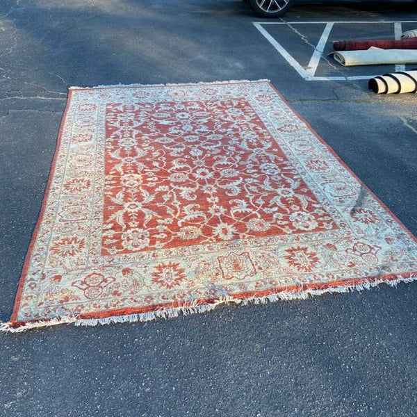 Peach & Tan Persian Rug 6' x 9'4"