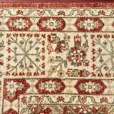 Red Rust & Cream Center Medallion Persian Rug 8' x 10'3"