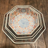 set of 4 octagonal Chinese 19th century bowls