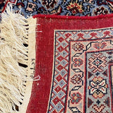 Red Persian Rug with Hexagon Central Medallion 9' x 12'