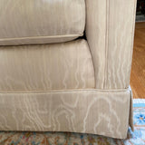 beautiful ivory square back couch by Baker (one of 2)