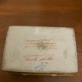 Limoges porcelain box gold with flowers