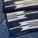 Jutland Black and White Arrow Woven Rug 6' x '9'