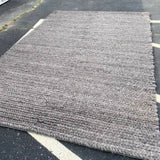 Restoration Hardware Grey Chunky Braided Wool Rug 6' x 9'