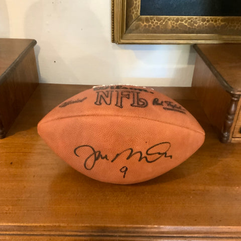 Jim Mcmahon signed football
