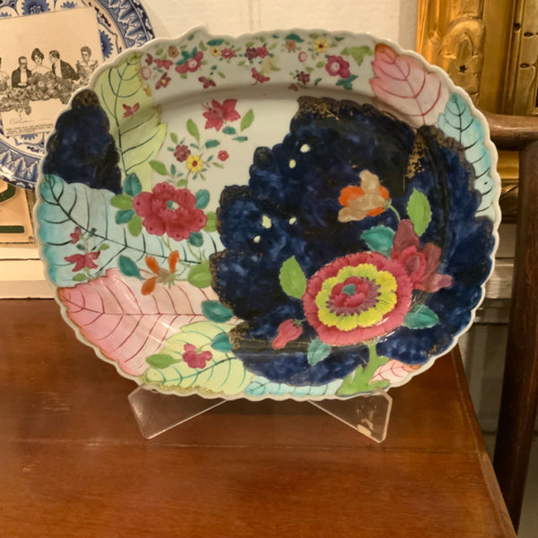tobacco leaf platter Chinese Export