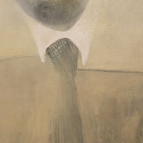portrait of man impressionist style monochromatic color scheme