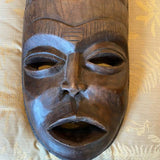 Ornate Wood Carved African Mask