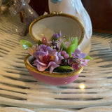 Gorham egg box with flowers