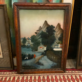 reverse glass painting Chinese