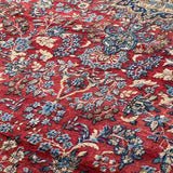 Kerman Red, Blue Grey Rug 11' x 19'7"