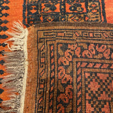 orange and blue rug