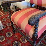 Barley Twist Frame Chair with High Back