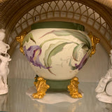 Antique Limoges France Hand Painted Porcelain Jardiniere