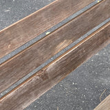 Wrought Iron and Wood Outdoor Park Style Bench