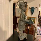 Bronze African warrior