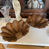 wood carved shell