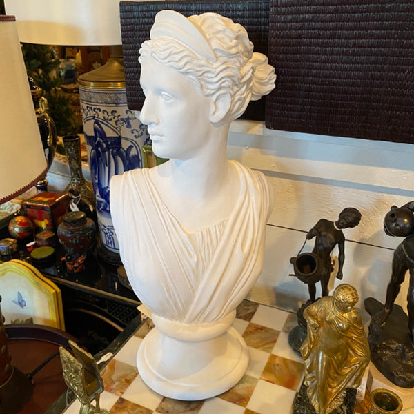 Artemis Diana bust statue white