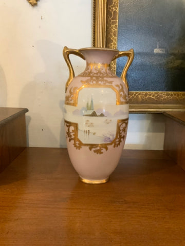 Nippon lanndscape scene vase