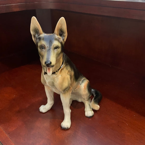 large porcelain German Shepard
