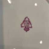 set of 11 hand painted floral plates Caldwell of Phila 9"