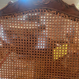 caned carved frame Louis style chair