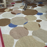 Stark Brown Pink and Red Geometric Rug 12'2" x 14'5"