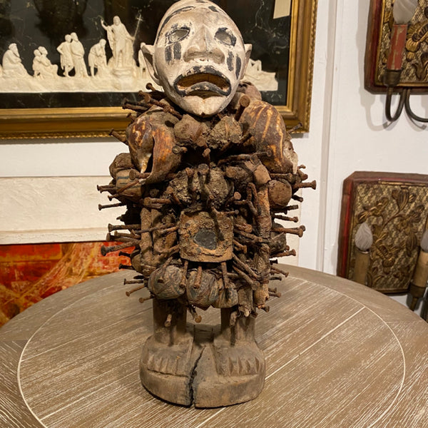 Kongo man with shells and nails