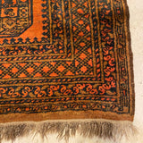 orange and blue rug
