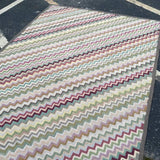Dash & Albert Pastel Zig Zag Wool Rug 5' x 8'