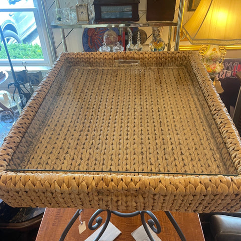 seagrass tray table