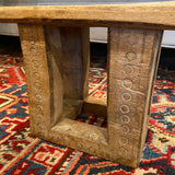 carved wood African stand