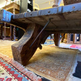 Rustic Wood & Metal Coffee Table