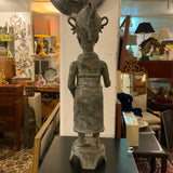 Bronze African warrior