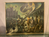 George Dergalis oil painting abstract
