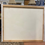 man & woman painting signed Sandra Bierman no frame