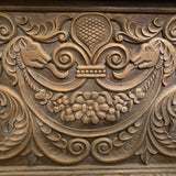 Ornately carved wood  Peruvian Trunk