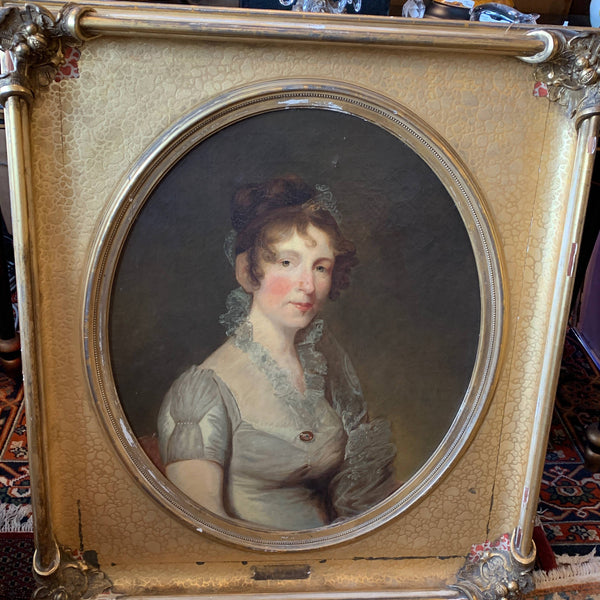Oil on Canvas of Mrs. Stephen Salisbury