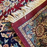 Red and Navy Blue Floral Persian Rug 8'3" x 11"