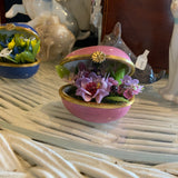 Gorham egg box with flowers