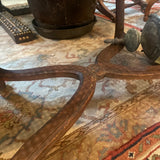 caned carved frame Louis style chair