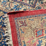 Kerman Red, Blue Grey Rug 11' x 19'7"